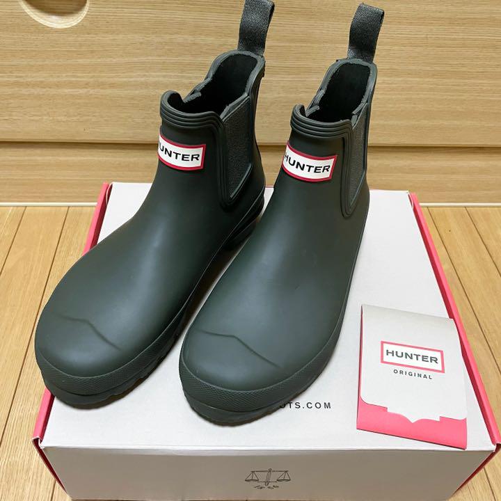 hunter ハンター レインブーツ チェルシー オリーブ