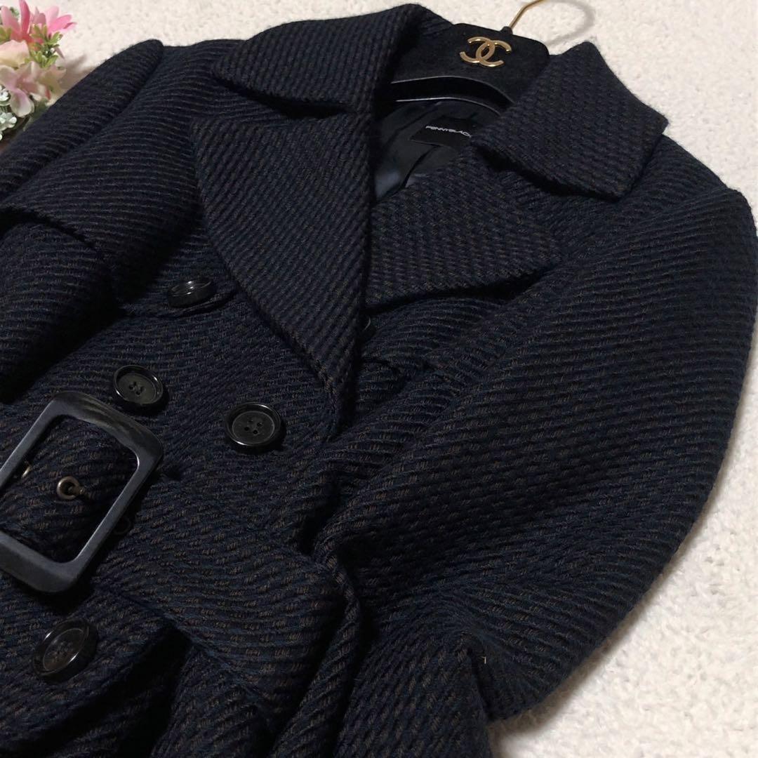 ★ のこのこ様　マックスマーラ　コート　千鳥❤︎編み込み❤︎エンボス　L XL