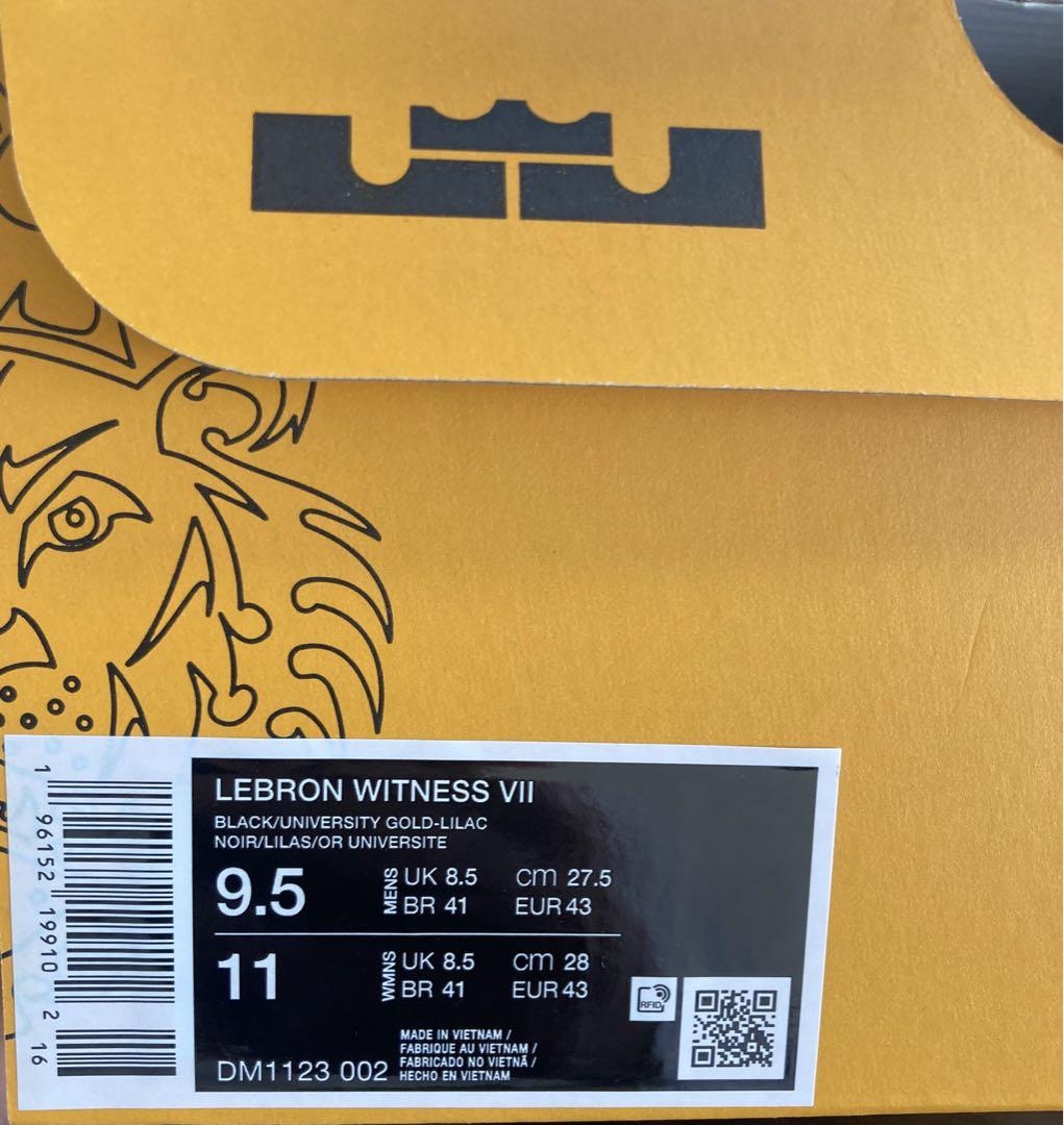◇新品　NIKE レブロン　ウィットネス　27.5センチ　送料込み