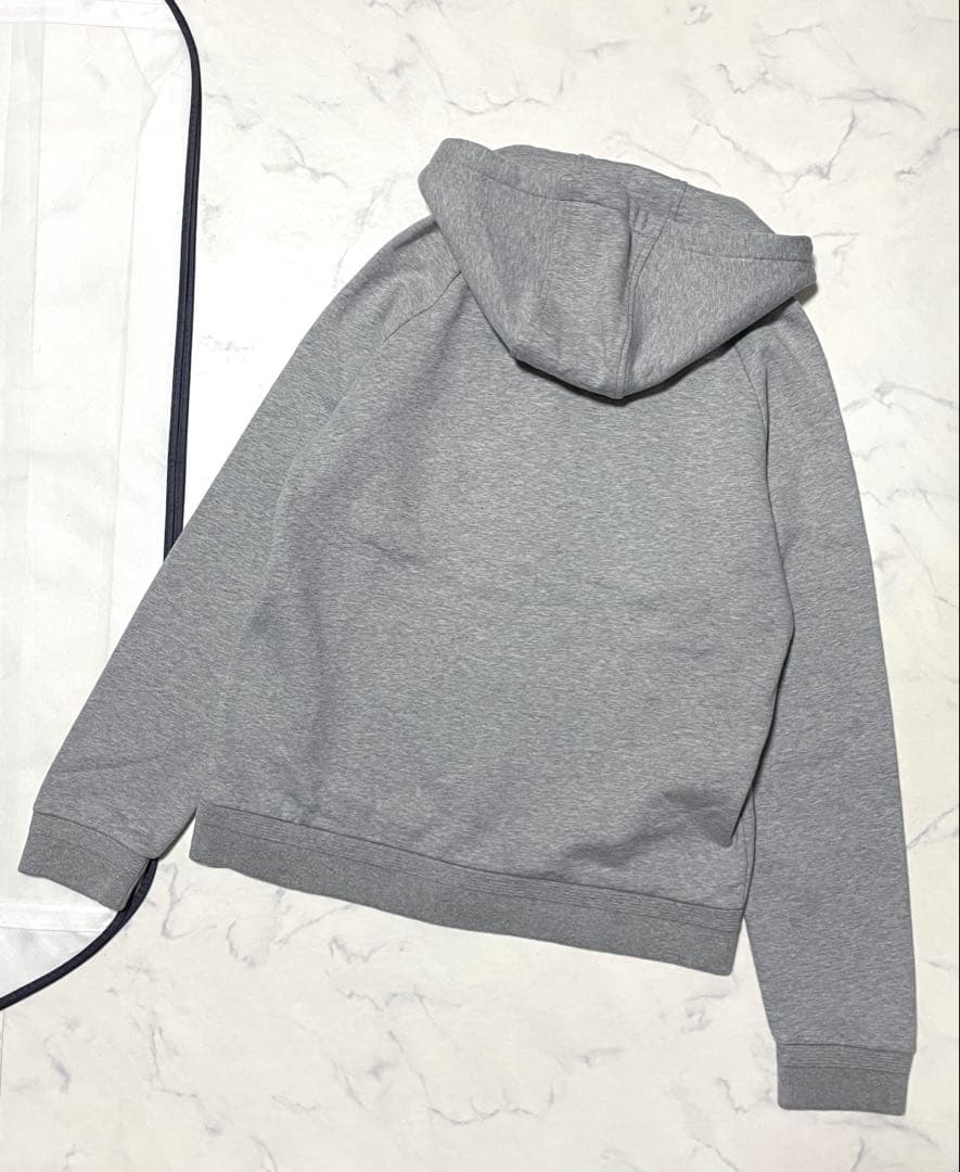 MONCLER パーカー グレー メンズ XL 国内 モンクレール トリコロール