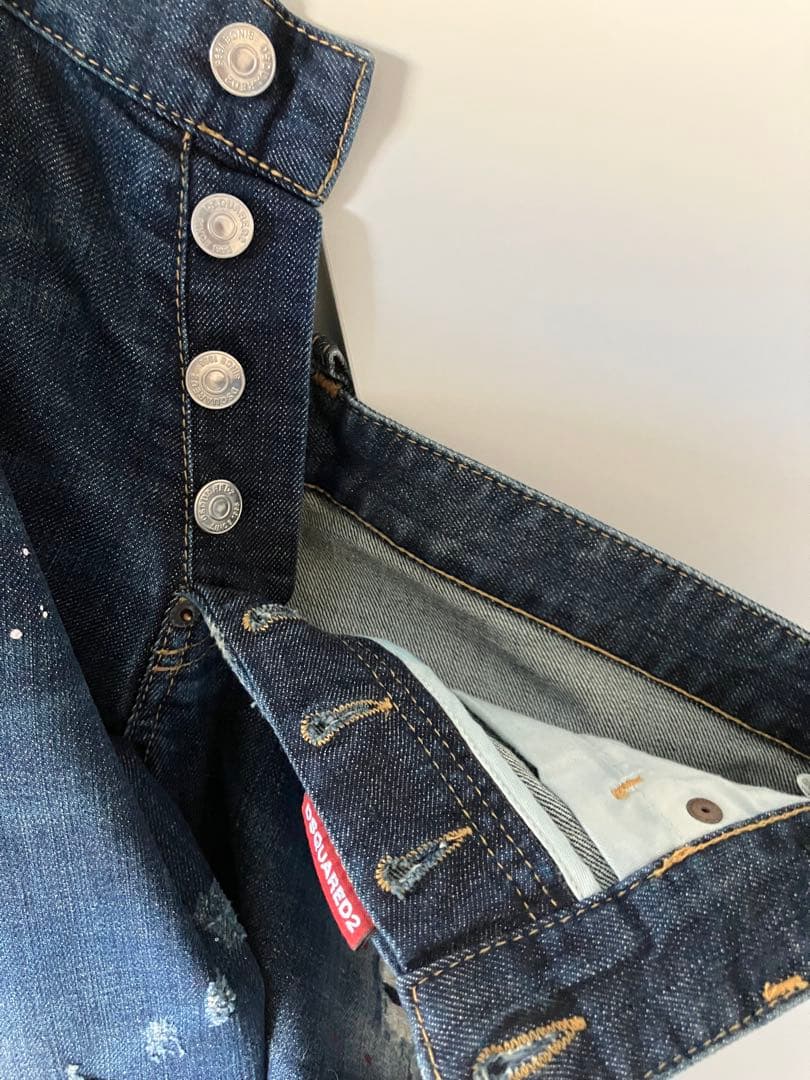 DSQUARED2 denim ジーパン 46インチ 赤インク DSQUARED2 denim ジーパン 46インチ 赤インク