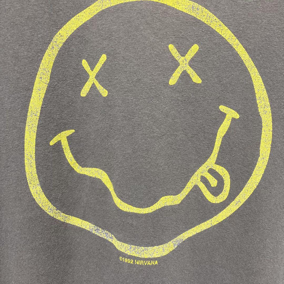 難有り NIRVANA SMILE Tシャツ 00s ニルヴァーナ グランジ
