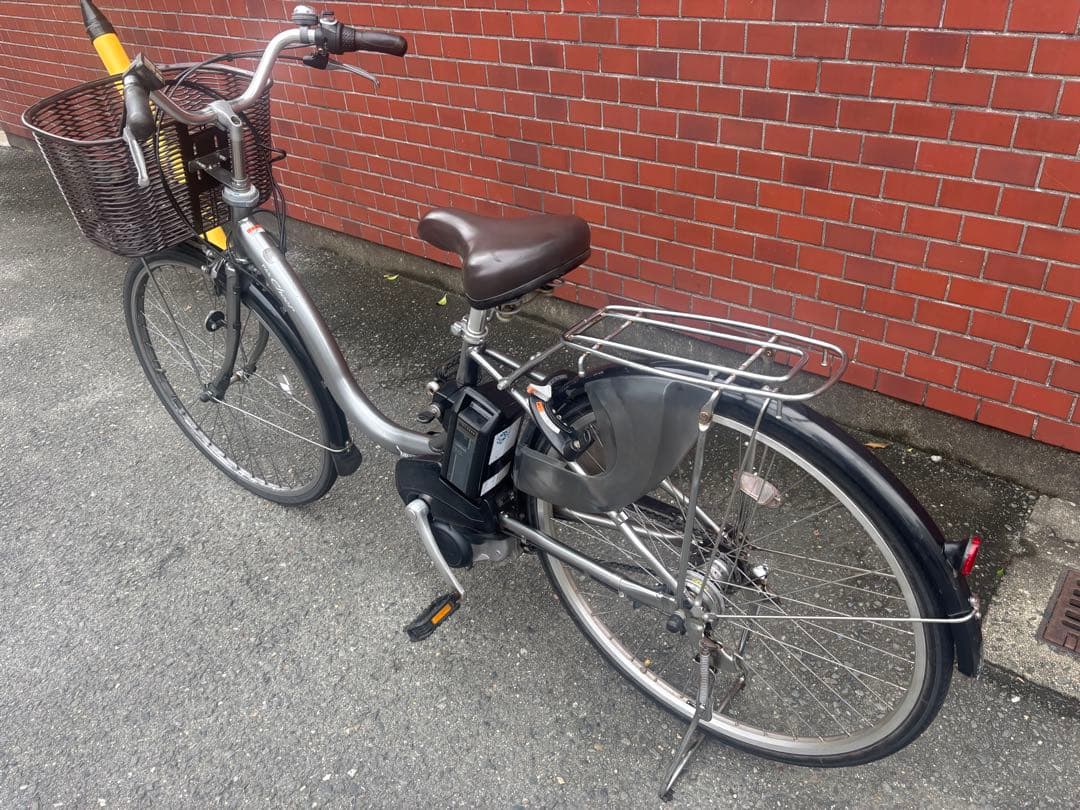 電動アシスト自転車 シルバー目立った傷や汚れなし