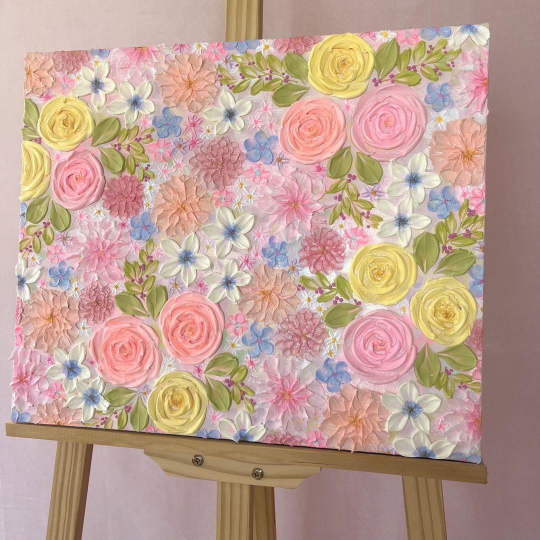 ハッピー様専用ページ】花の絵 現代アート アートパネル 花 ハッピー様専用ページ】花の絵 現代アート アートパネル 花