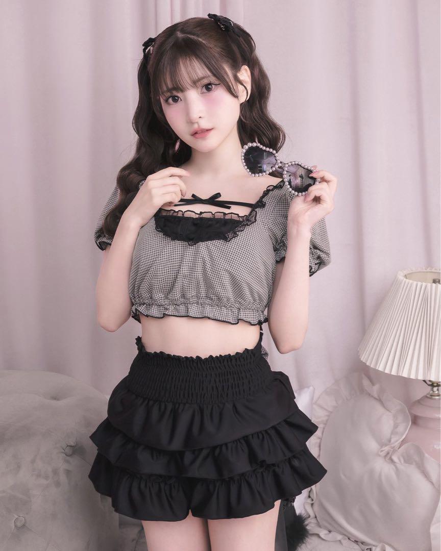 Pium ドーリーフリルセパレートスイムウェア ギンガム ドーリーフリルセパレートスイムウェア – pium