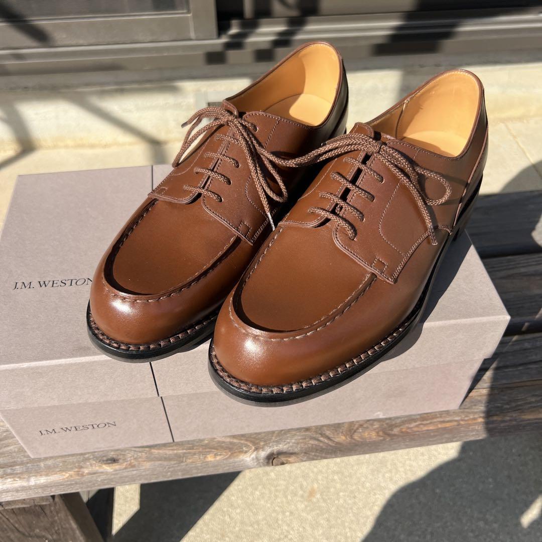 JM WESTON GOLF TAN BOXCALF 7E JM WESTON GOLF TAN BOXCALF 7E