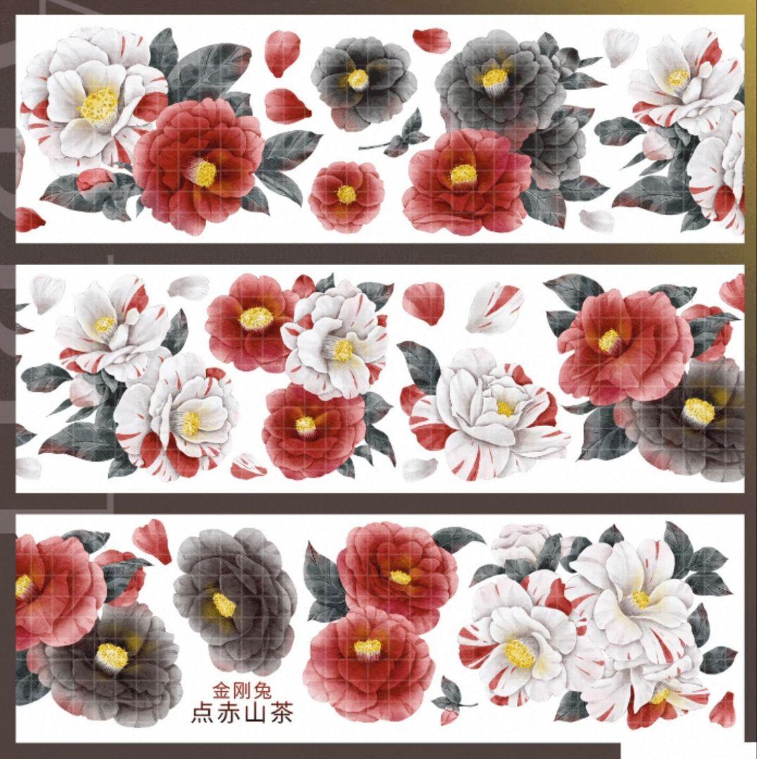 おすそ分け☆海外マステ PETテープ 花柄系 40種×1ループずつ