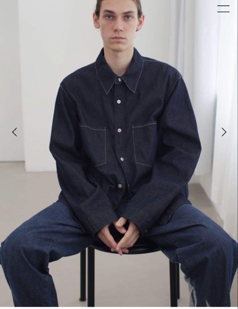 【新品】AURALEE HARD TWIST LIGHT DENIM SHIRT