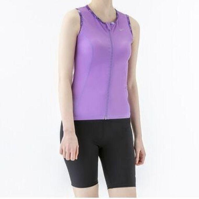 新品 ナイキ NIKE レディース フィットネス水着 M カップ付き ボタン付き