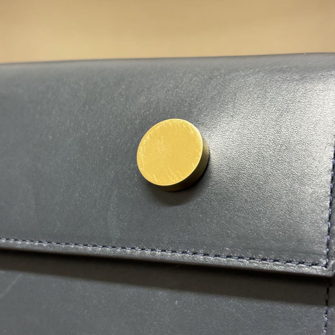 希少！RSVP GOLDEN EYES スムースカーフスキンショルダー　ネイビー
