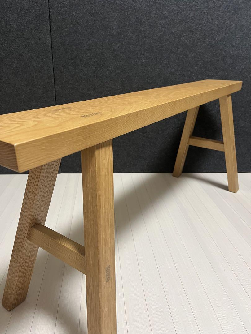 MUJI 無印良品無垢オーク材ベンチ大廃盤希少