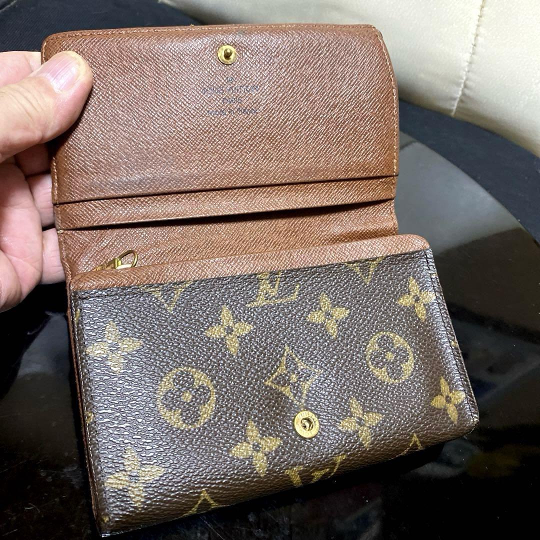 ④☆良品☆ モノグラム♪Ｌ字型ファスナー財布