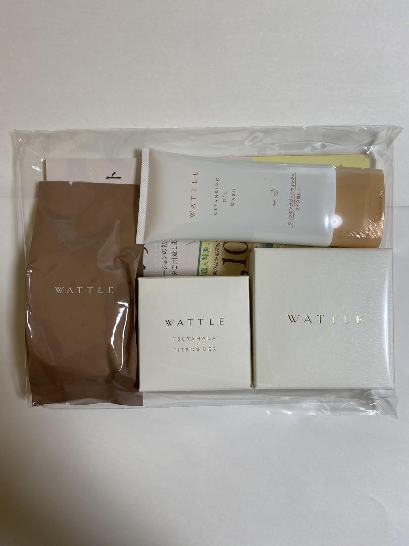WATTLE クッションファンデーション＋艶肌パウダー＋クレンジングジェル