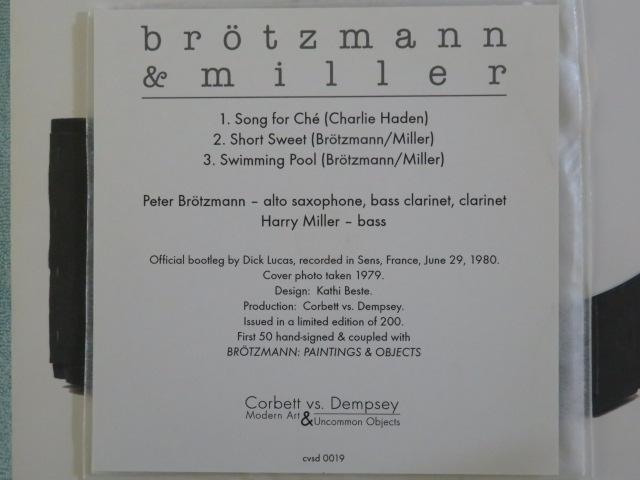 Brötzmann Paintings & Objects inc.CDr