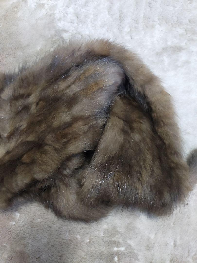 【新品・未使用】ロシアンセーブル　編込マフラー　24万円