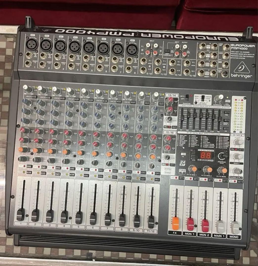 【動作確認済みジャンク品】EUROPOWER PMP4000 パワードミキサー