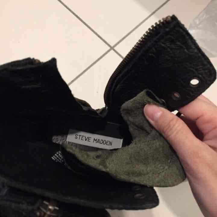 レースアップブーツ22.5cm・ROSE