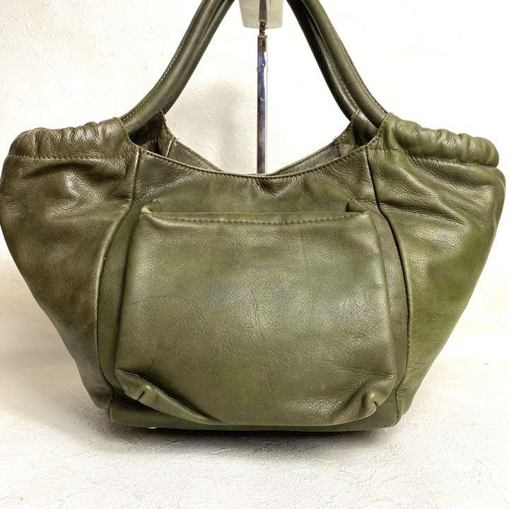希少品✨ヴィヴィアンウエストウッド ハンドバッグ ナッパアイレ で公式に取扱 希少品✨ヴィヴィアンウエストウッド ハンドバッグ ナッパアイレ レザー カーキ ハンドバッグ