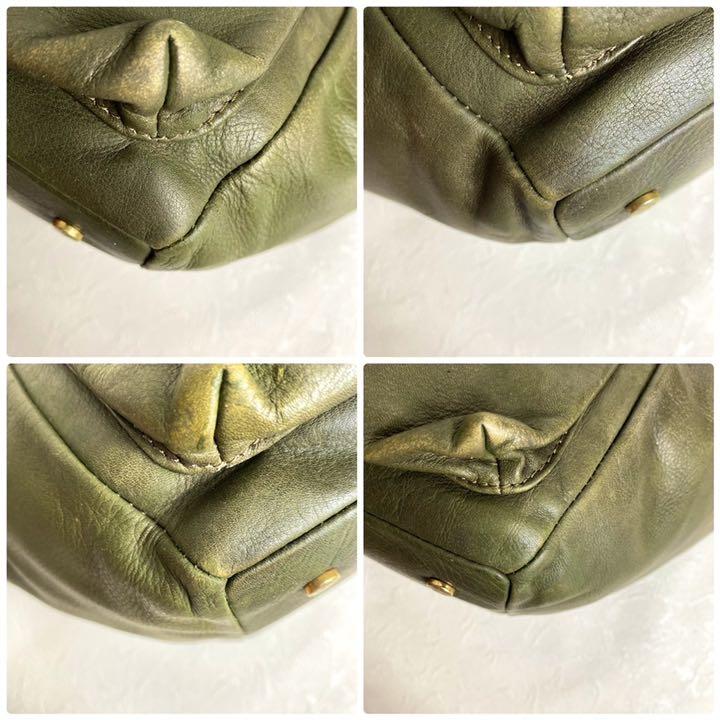 希少品✨ヴィヴィアンウエストウッド ハンドバッグ ナッパアイレ で公式に取扱 希少品✨ヴィヴィアンウエストウッド ハンドバッグ ナッパアイレ レザー カーキ ハンドバッグ