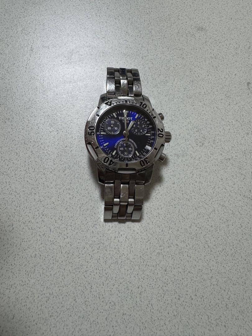 TISSOT PR 100 クロノグラフ ブルー文字盤