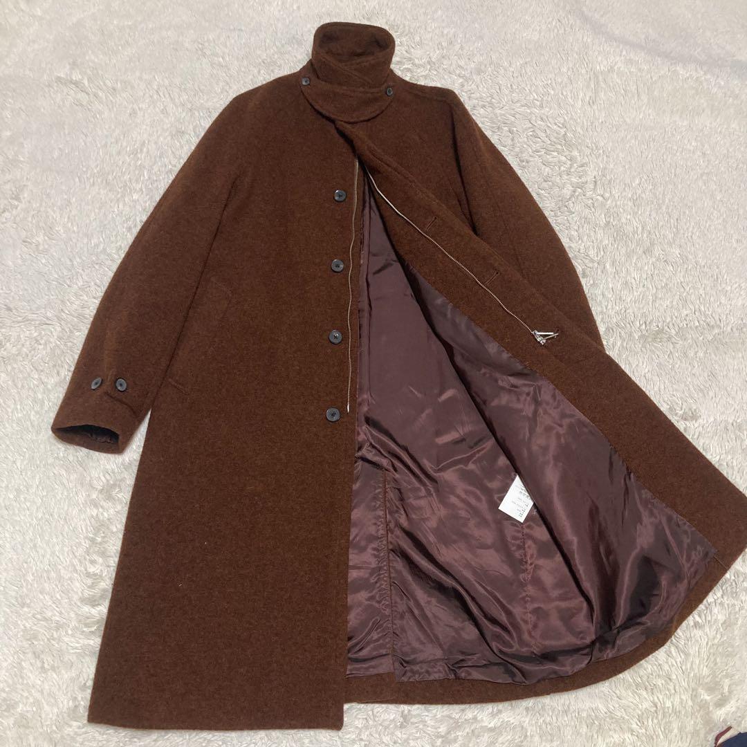 UNITED TOKYO【美品】2WAY ブラウン 茶 ロングコート Lサイズ