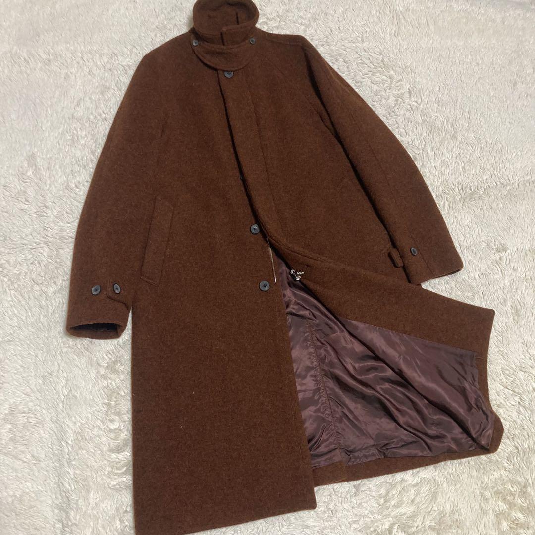 UNITED TOKYO【美品】2WAY ブラウン 茶 ロングコート Lサイズ