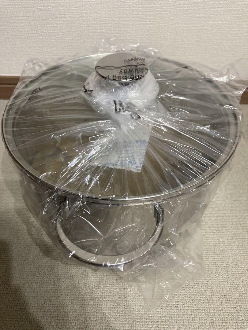 【新品】フィスラー コペンハーゲン シチューポッド 24cm ガラス蓋付き