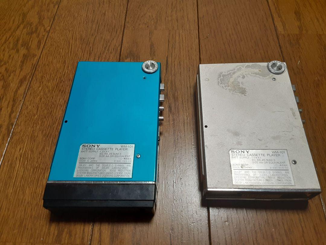 SONY ウォークマン カセットプレーヤー WM-101 2台 ジャンク SONY ウォークマン カセットプレーヤー WM-101 2台 ジャンク