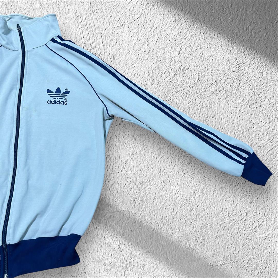 80s adidas アディダス トレフォイル ジャージ トラック