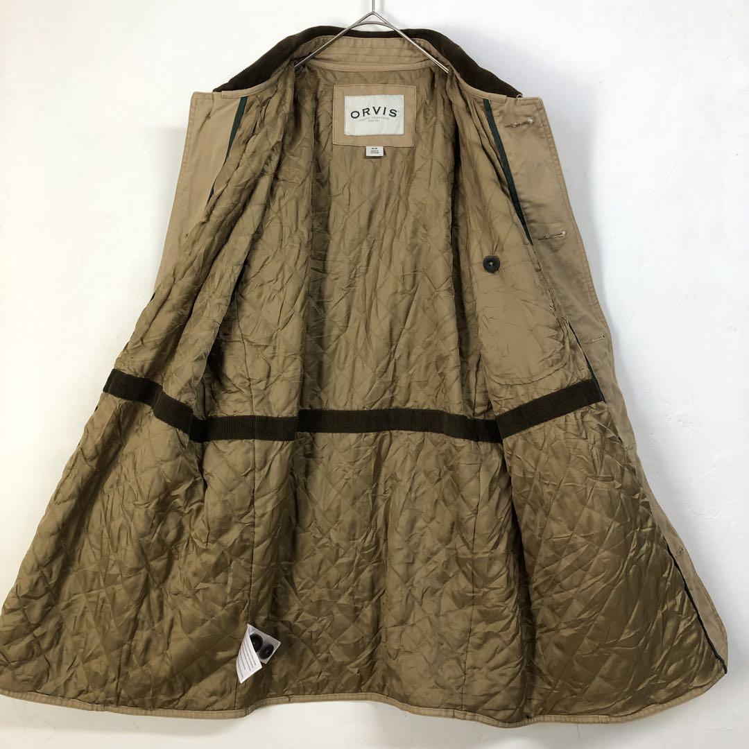 966 ORVIS 切替 コーデュロイ ダック地 ジャケット コート ベージュ