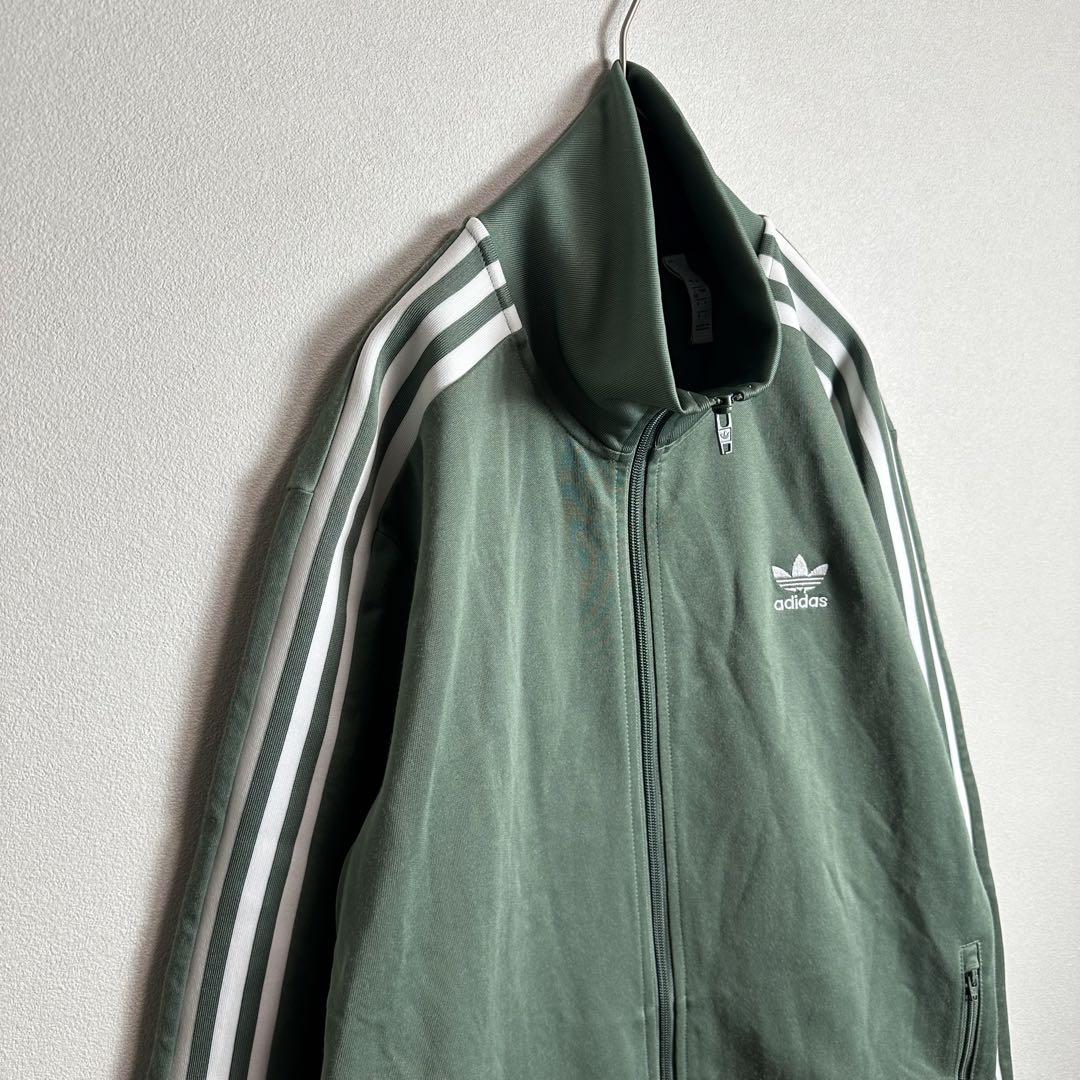 【レアカラー】adidasジャージ　ベッケンバウアー　モスグリーン　緑　2XL