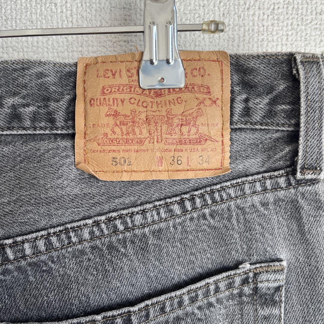 90s Levi's501 先染めブラック USA製　W36L30