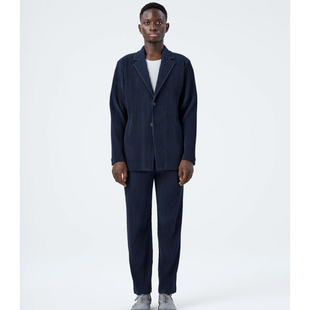 HOMME PLISSÉ BASICS テーラードジャケット オムプリッセ - メルカリ HOMME PLISSÉ BASICS テーラードジャケット オムプリッセ - メルカリ