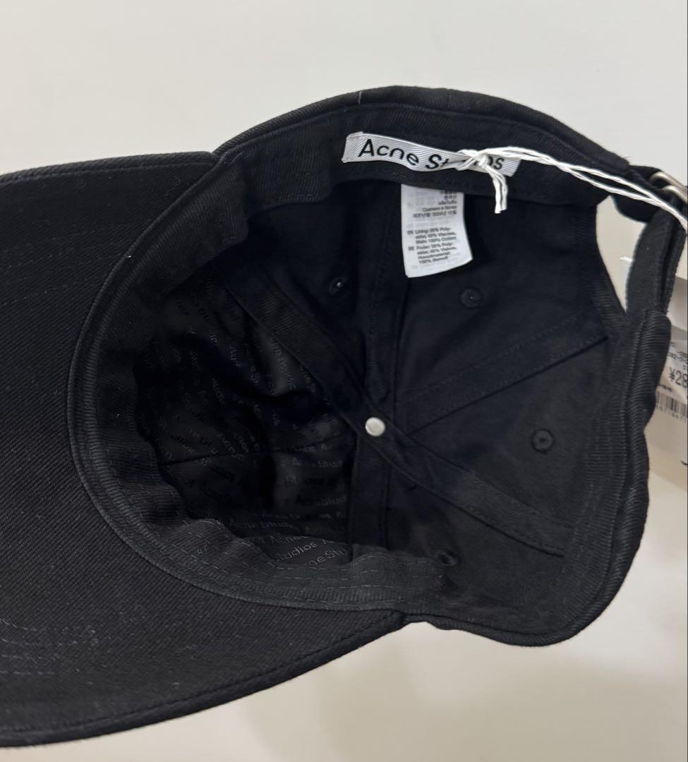 Acne Studios ブラック ベースボールキャップ