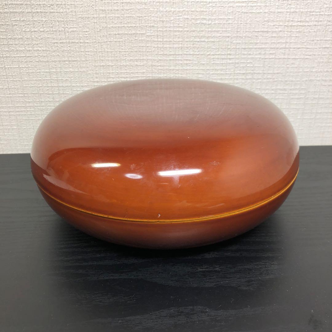 春慶塗蓋付き菓子入れ