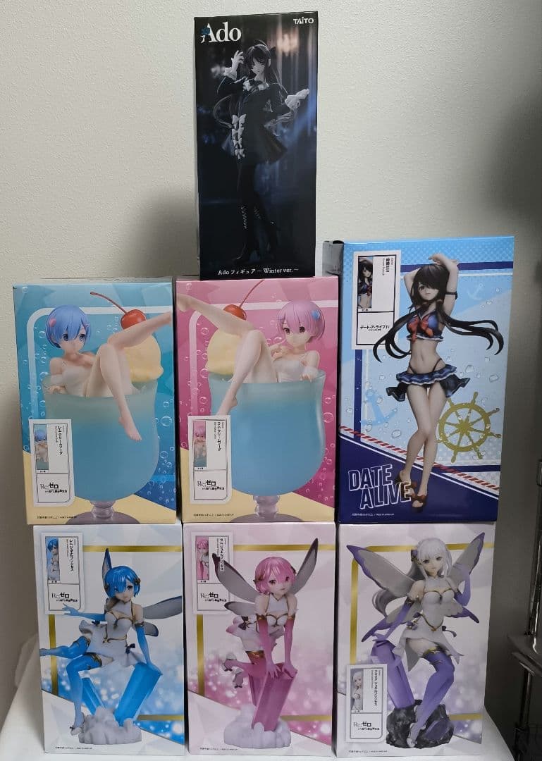Ado Re.ゼロ DATEALIVE ラウンドワン限定 フィギュア 7体セット