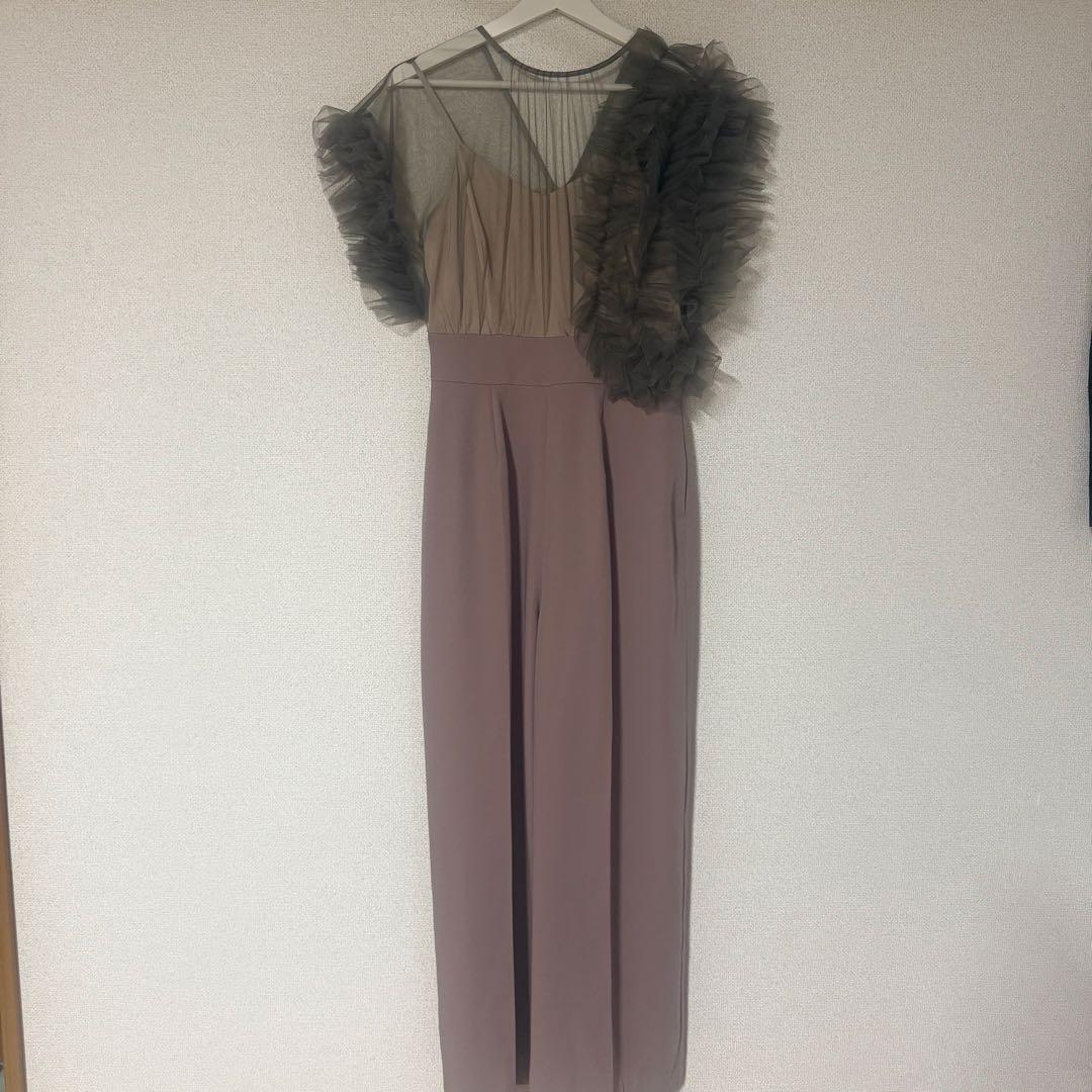 LAGUNAMOON LADYチュールドッキングコンビネゾン ピンク グレー M