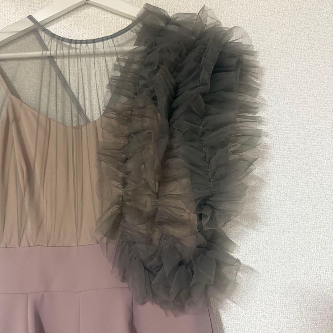 LAGUNAMOON LADYチュールドッキングコンビネゾン ピンク グレー M