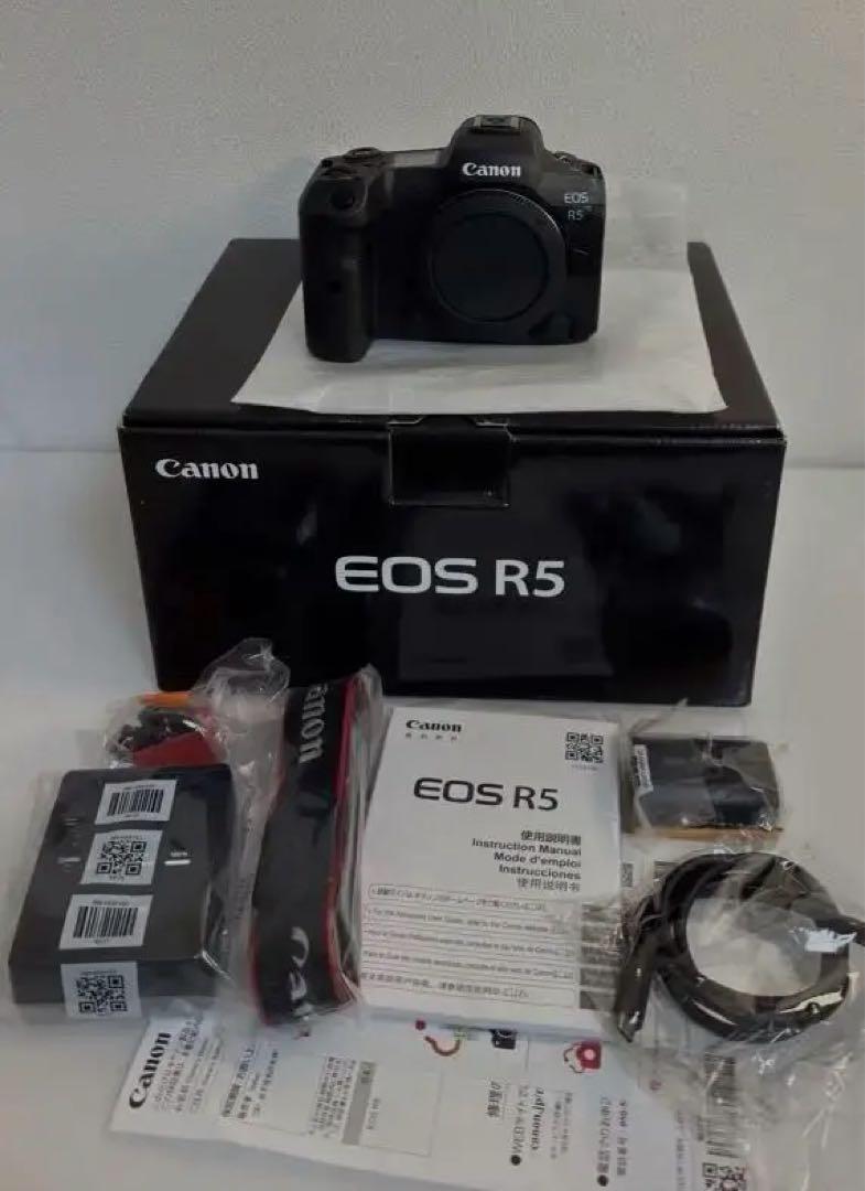 Canon EOS R5 ボディ、5年間長期保証付き