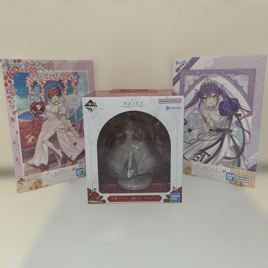 ホロライブ　一番くじ　フィギュア　宝鐘マリン　ビジュアルボードなど　8点セット ホロライブ 一番くじ 宝鐘マリン フィギュア ビジュアルボード