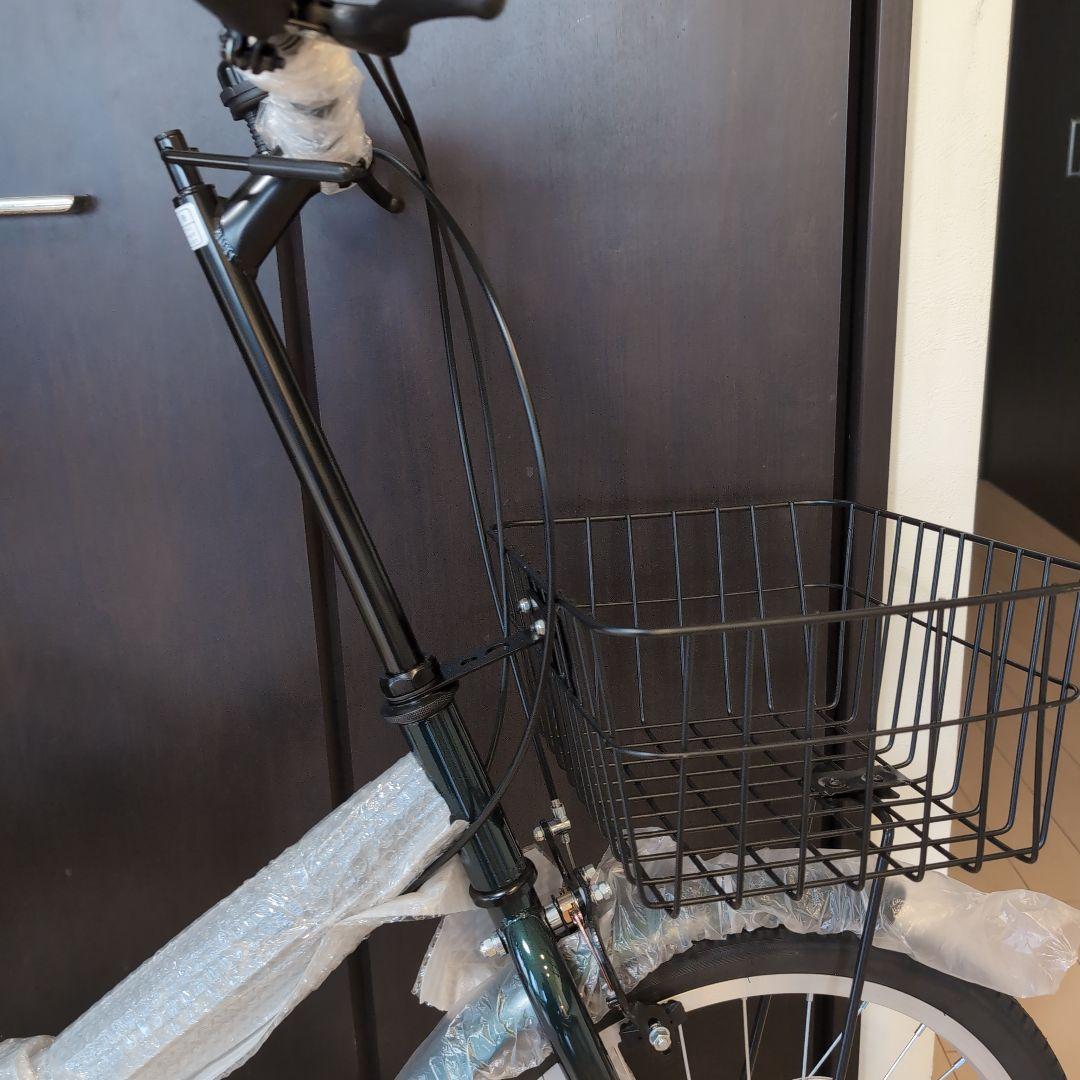 自転車折りたたみ3点セット付き（色モスグリーン）お得な商品です
