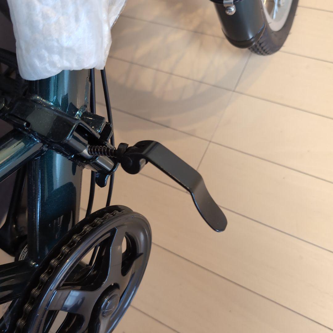 自転車折りたたみ3点セット付き（色モスグリーン）お得な商品です