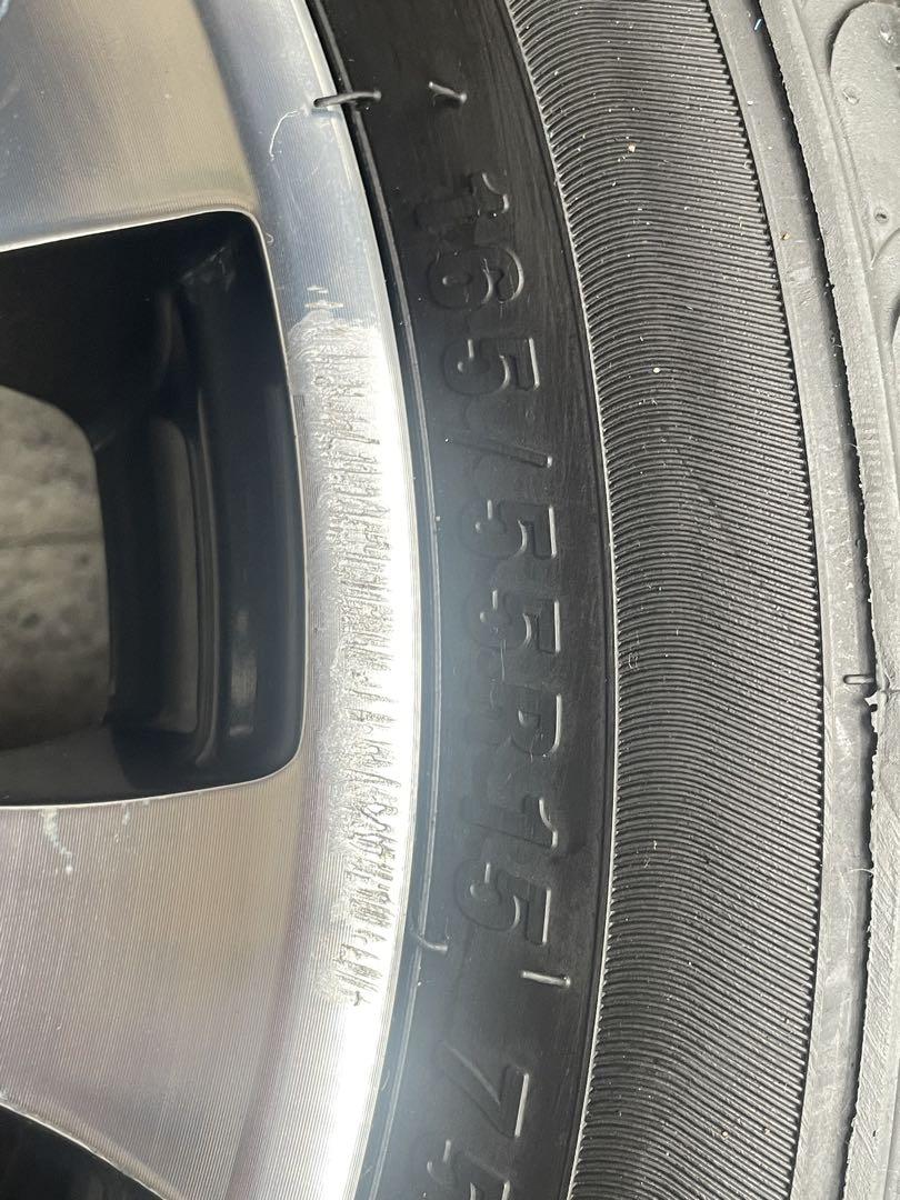 軽サイズ　バリ溝　夏用165/55R15 タイヤホイール4本セット