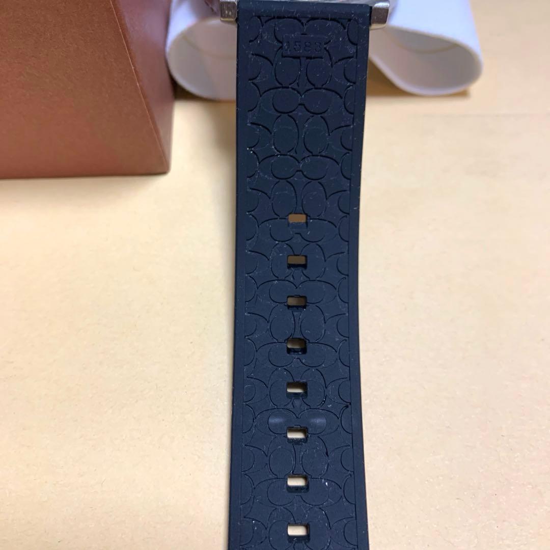 COACH クォーツ腕時計 ブラック/ブルー COACH クォーツ腕時計 ブラック/ブルー