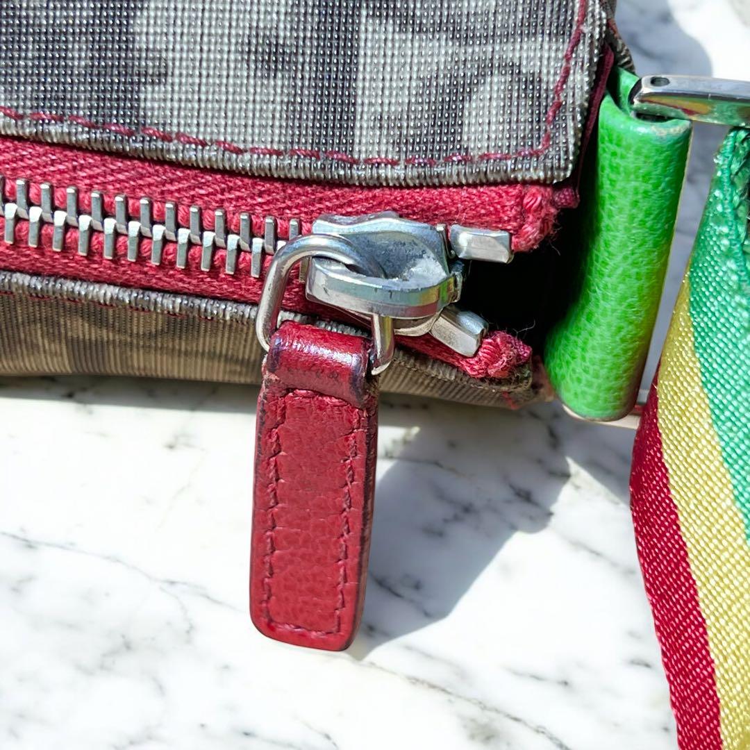 Christian Dior ショルダーバッグ　トロッター柄 ラスタライン Christian Dior ショルダーバッグ トロッター柄 ラスタライン