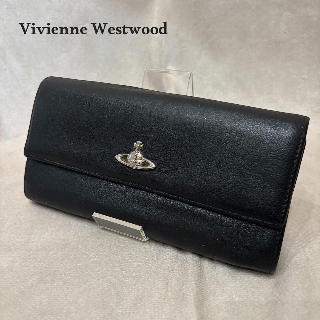 新着 Vivienne Westwood 長財布 レザー ブラック - メルカリ 小物