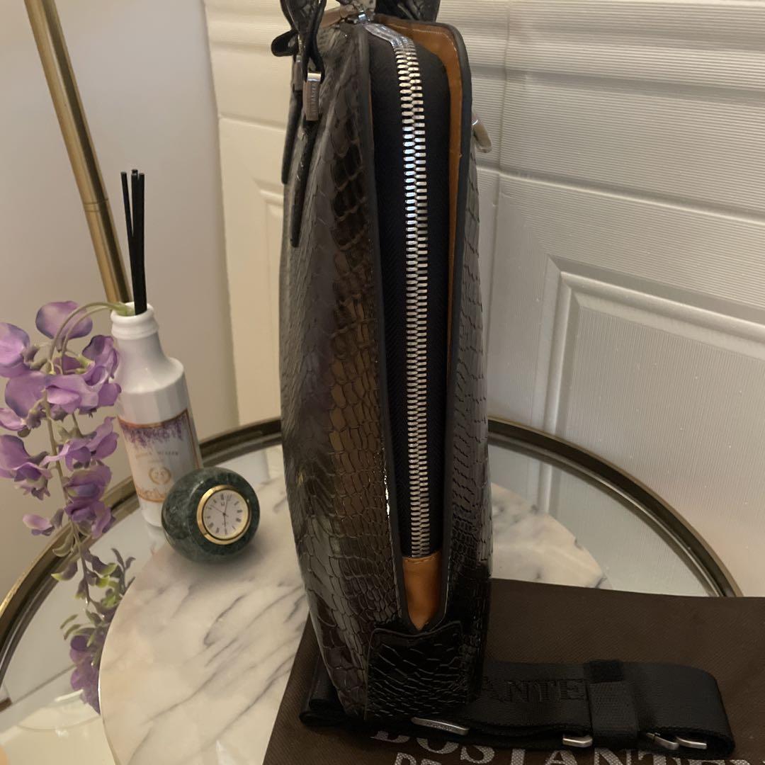 【4万円】BOSTANTEN 牛革ビジネスバッグ ブラック