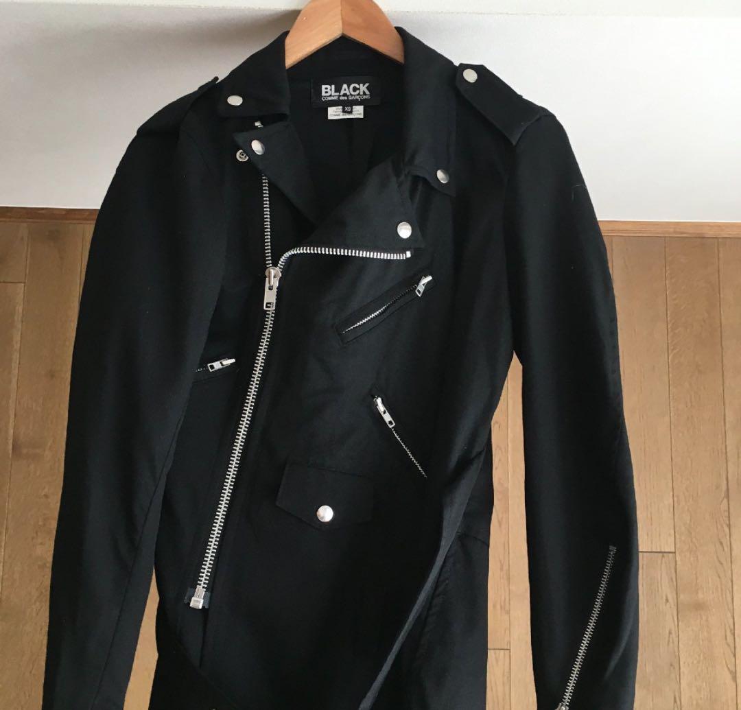 美品AD2015BLACK COMME des GARCONSライダース コート
