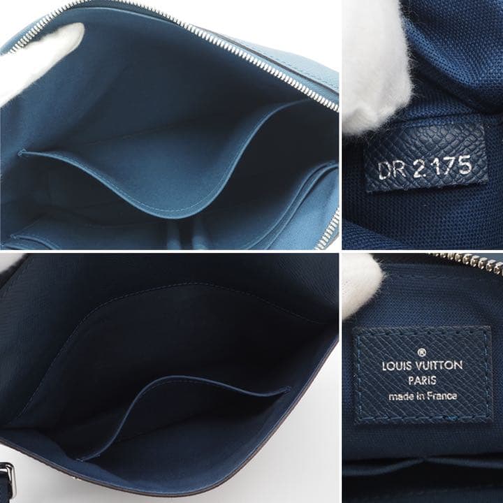 れ LOUIS VUITTON ショルダーバッグ グリゴリ メッセンジャー PM 青