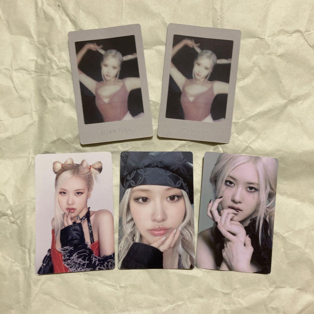 blackpink ロゼ　トレカ5枚セット BLACKPINK ロゼ フォトカード 5枚セット - メルカリ